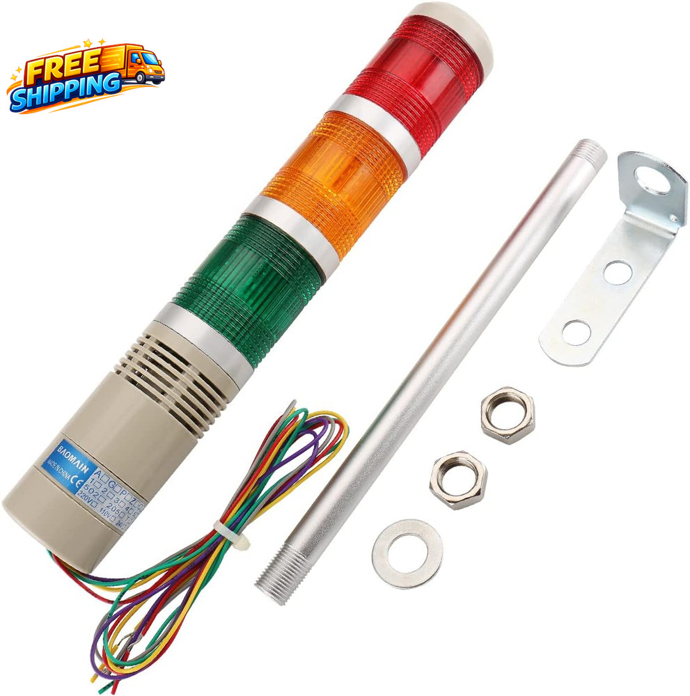 Industrial Signal Light Column LED Alarm round Tower Light Indicator Flash Light