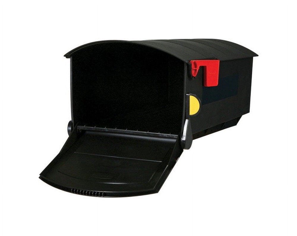 Mailboxes Patriot Plastic, Large, Post-Mount Mailbox in Black