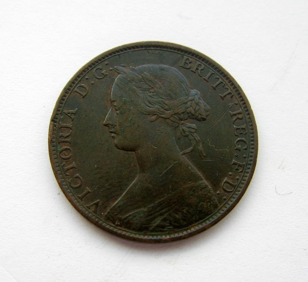 1864 New Brunswick Large One cent - NICE