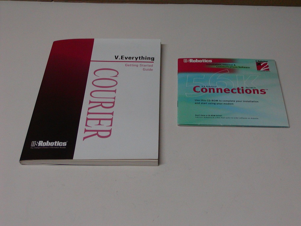 VTG 1997 US Robotics V.Everything Modem Getting Started Guide + Software CDROM