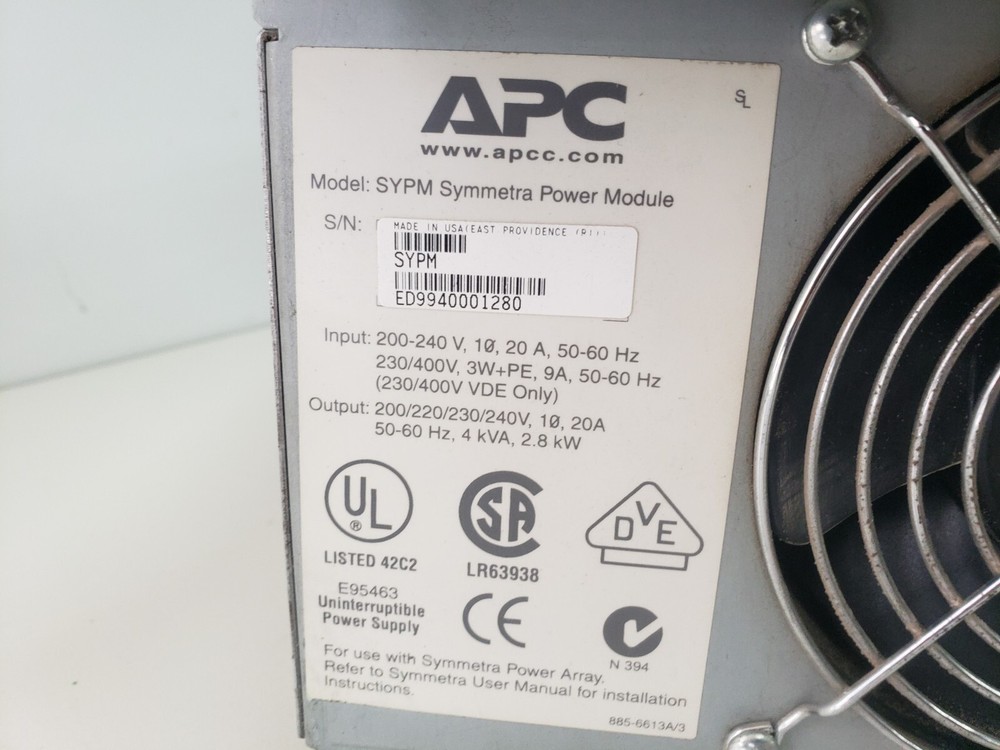 APC Symmetra SYPM Power Module Power Array