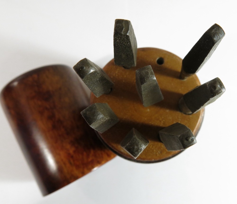 Antique Hand Turned Solid Maple Storage Box with a Set Brace Drill Bits