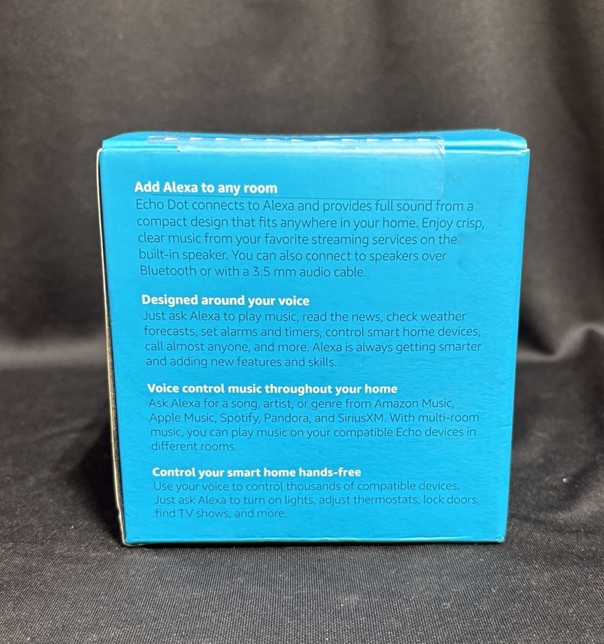 Amazon Echo Dot 3rd Gen Smart Speaker with Alexa - Charcoal (M2)