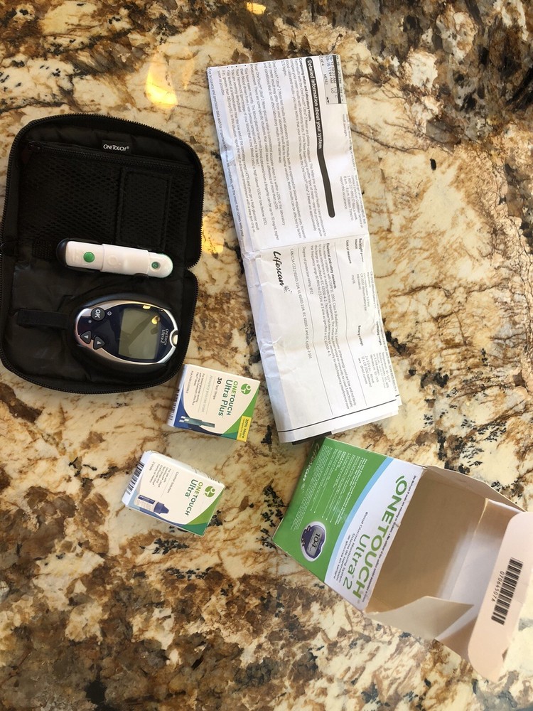 ONETOUCH Ultra 2 Glucose Monitor, Testing Strips, Lancets & Control Solution