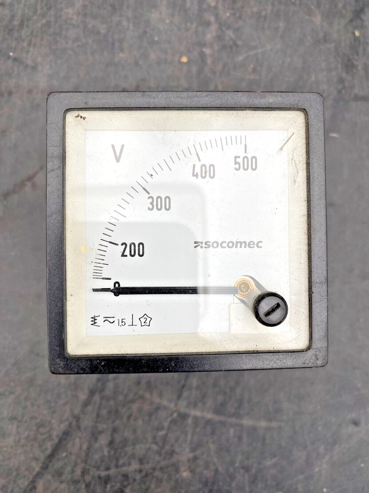 SOCOMEC Voltmeter 0-500 V