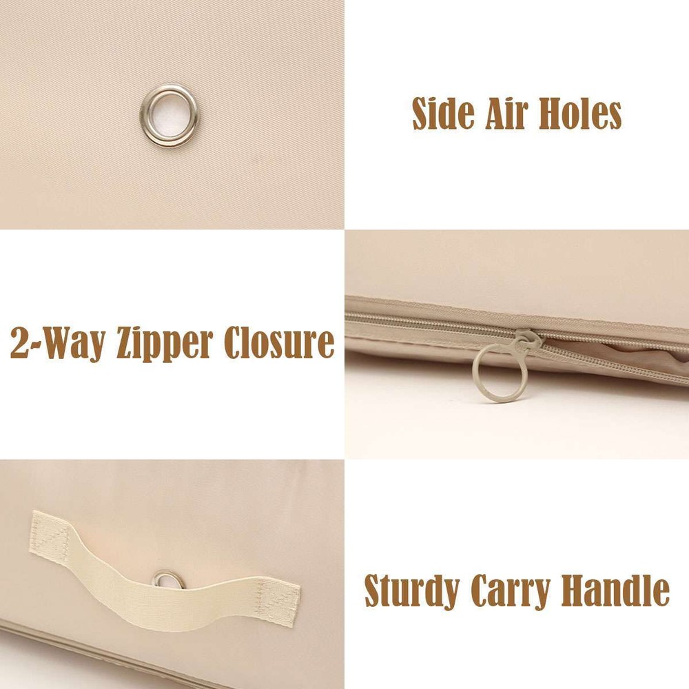 Space Saving Self Compression Organizer Waterproof Dustproof Zipper Storage Bags