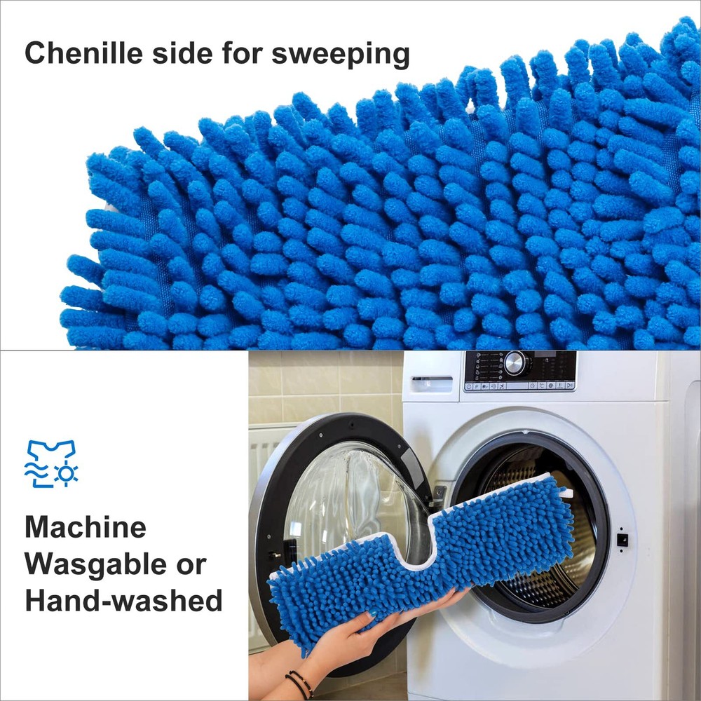 3 Pack Mop Refills Compatible For Duaaction Microfiber Mop Mop Heads Replacement