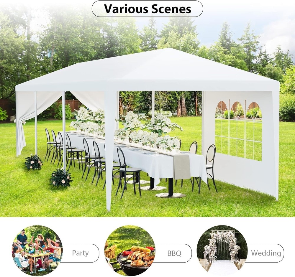 Large Backyard Canopy Tent with Removable Walls