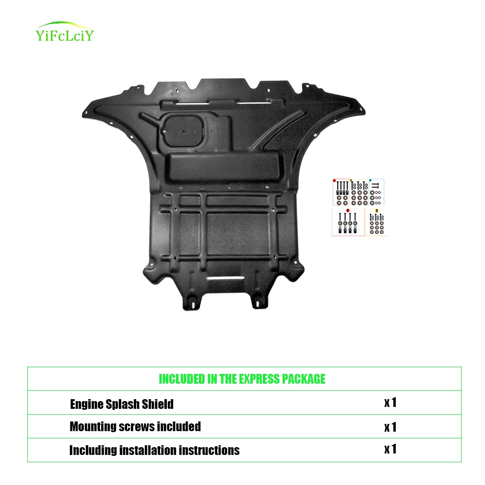 2Pcs Engine Skid Plate For 2009-2017 Audi A5 S5 Under Splash Shield Heavy Duty