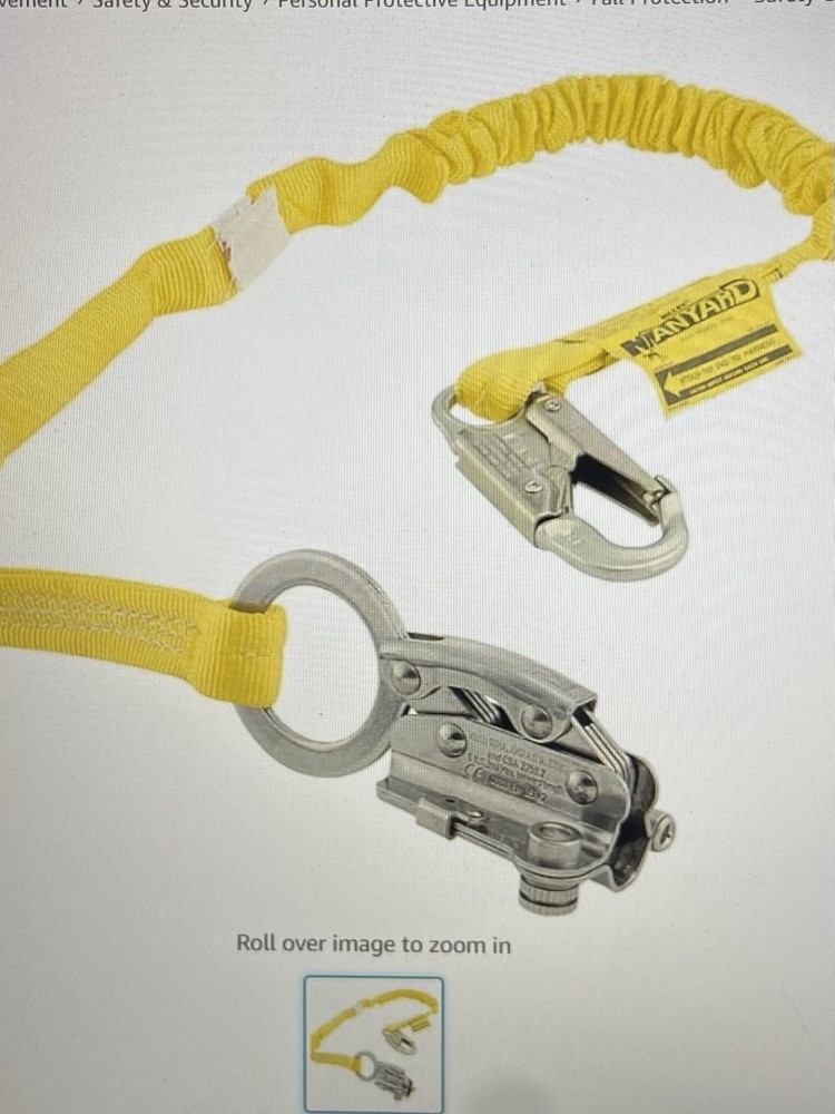 miller rope grab safety harness strap