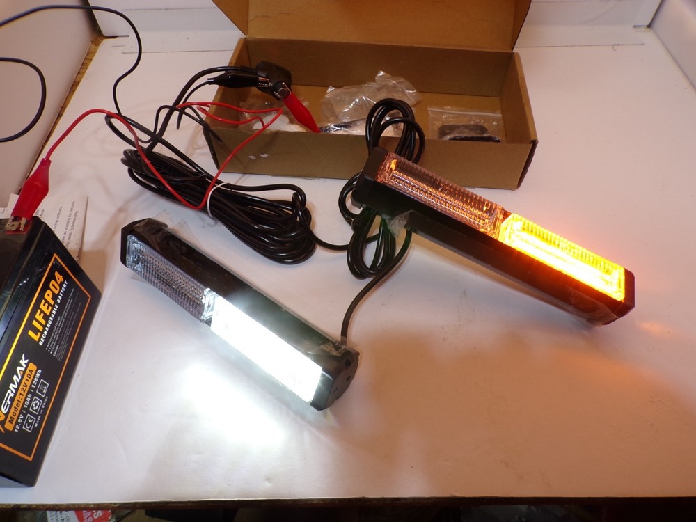 hlauto amber white/amber light bar