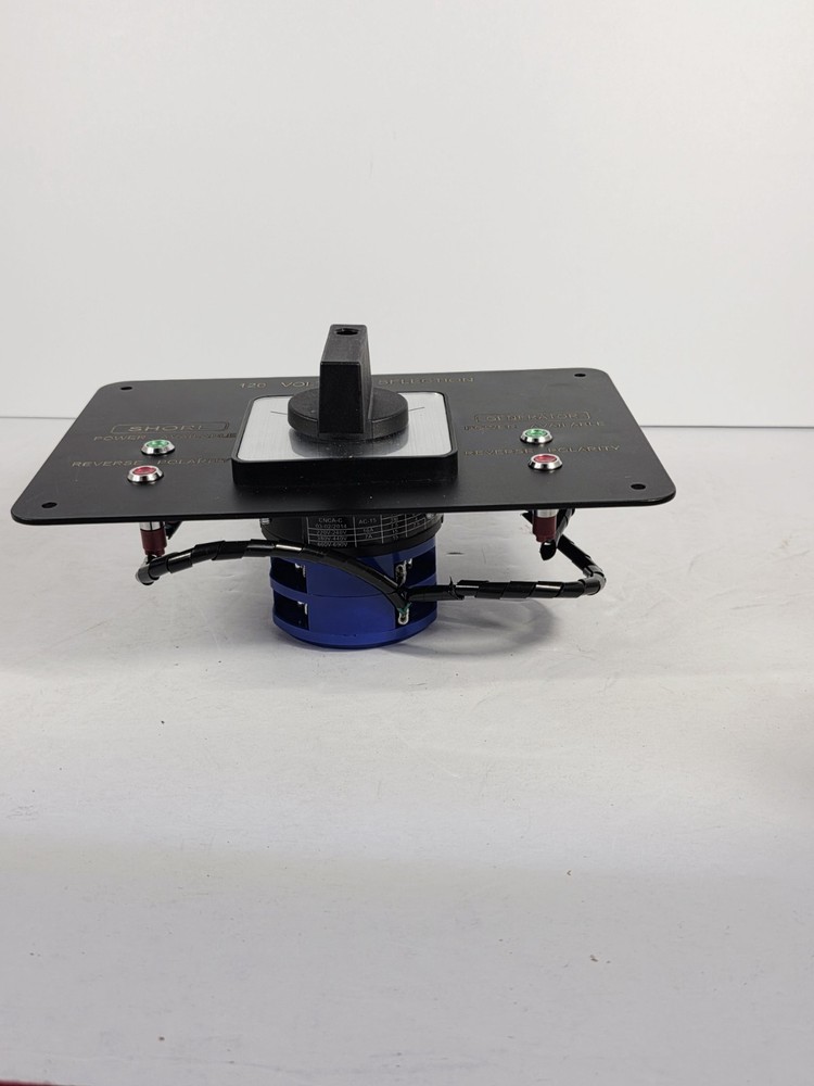 Efficient 120V Rotary Switch Panel with LED Indicators - Ideal for RVs & Boating