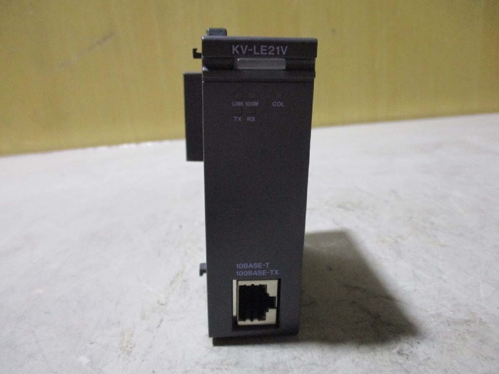 KEYENCE KV-LE21V Ethernet Unit Controller PLC Module USED