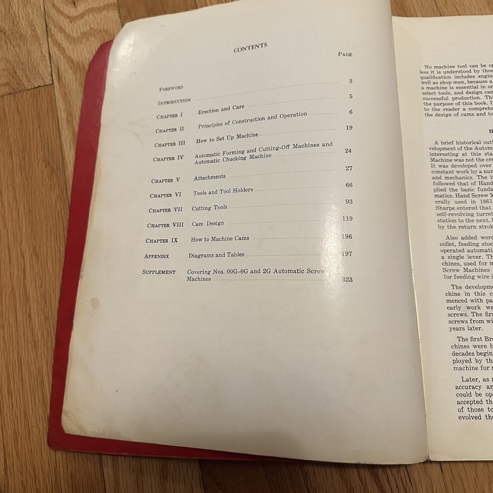 Browne & Sharpe Automatic Screw Machine Handbook