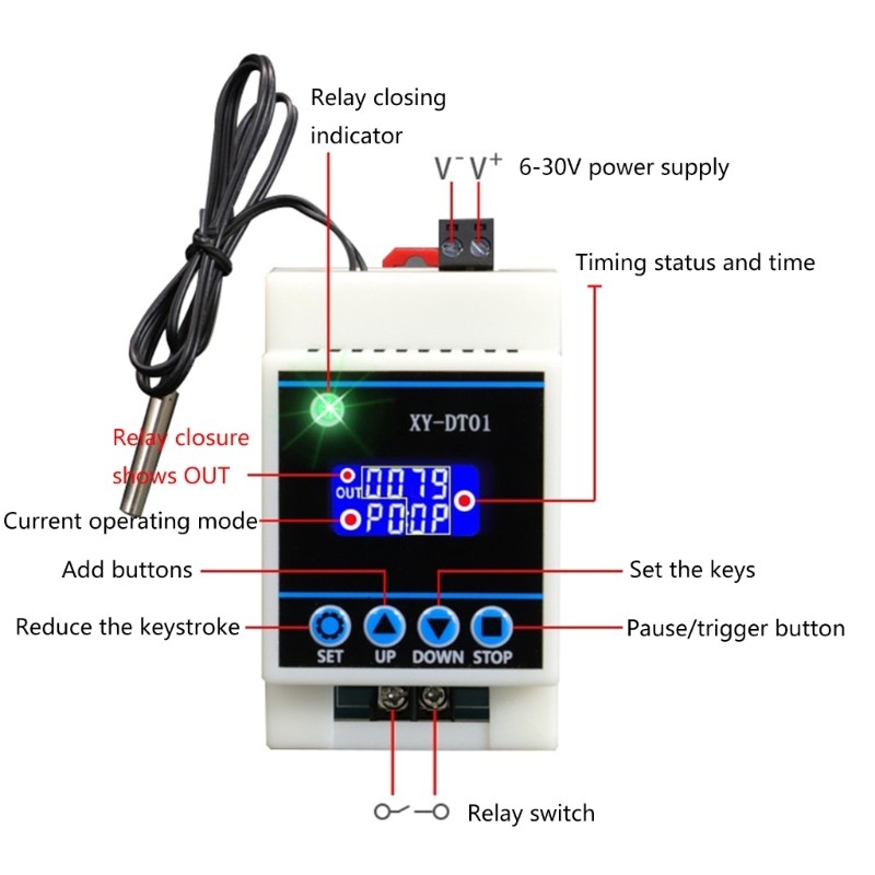 XY-DT01 Digital Temperature Control Module Upgrades for Thermostat Controller