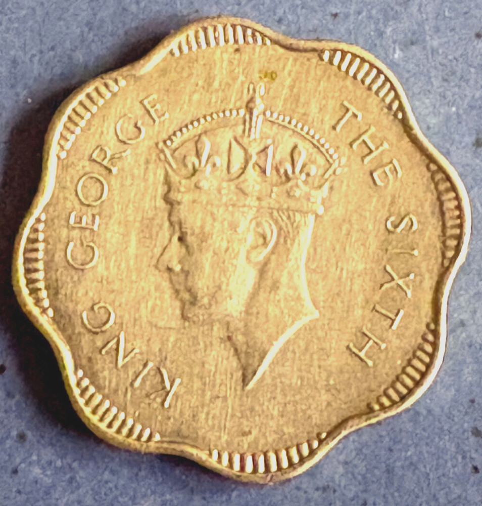 1951 Ceylon 10 cents
