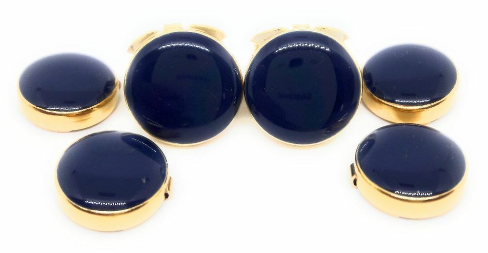 BUTTON COVERS SET GOLD  CUFF ENHANCERS  MANUFACTURERS DIRECT PRICING