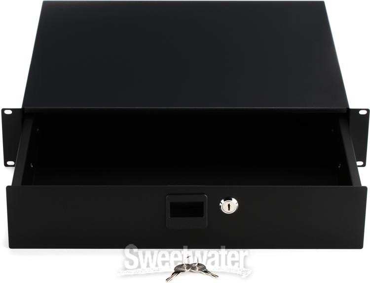 On-Stage Stands RDL2000 2U Locking Rack Drawer