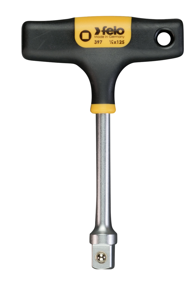 Felo 3pc 1/2, 3/8, 1/4 Drive T-Handle Socket Adapter Nut Driver Spinner Handle