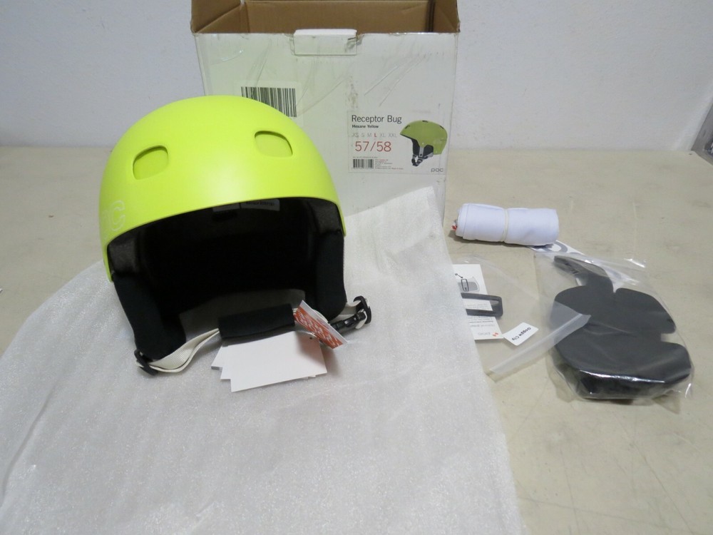 POC Receptor Bug Helmet Hexane Yellow Size Large 57/58
