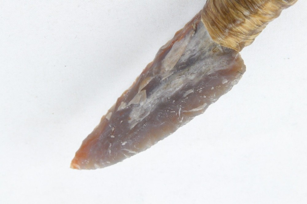NATIVE AMERICAN INSPIRED DAGGER WITH JASPER BLADE #5 (10")