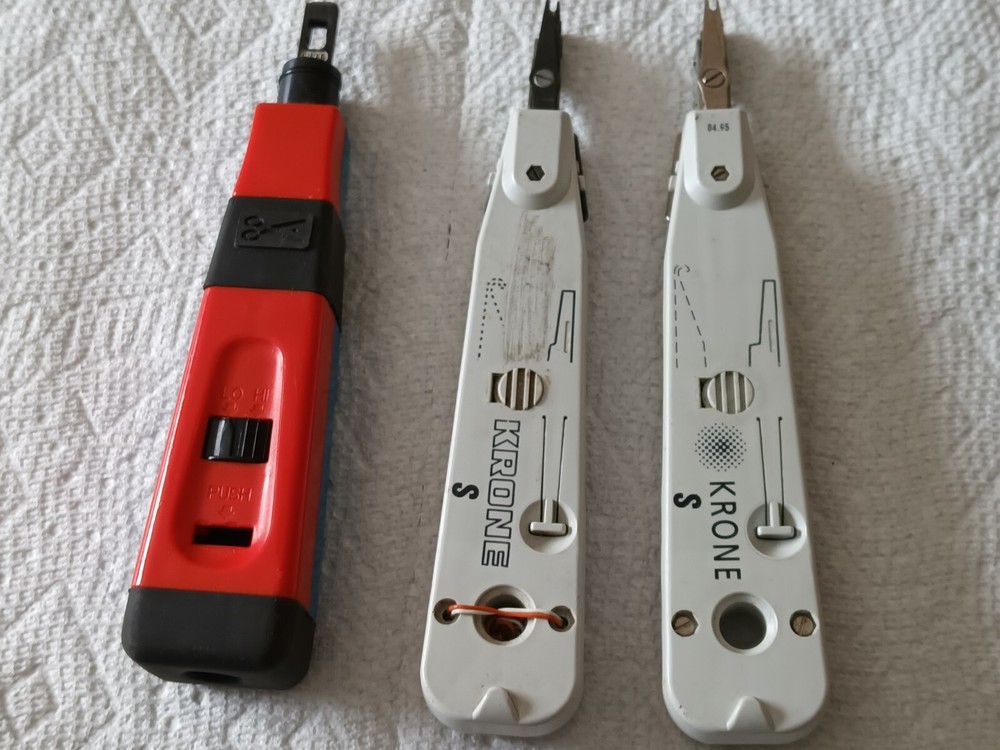 2 Krone S Insertion Tools And 1 Ideal Punchmaster Impact Punch Down Tool