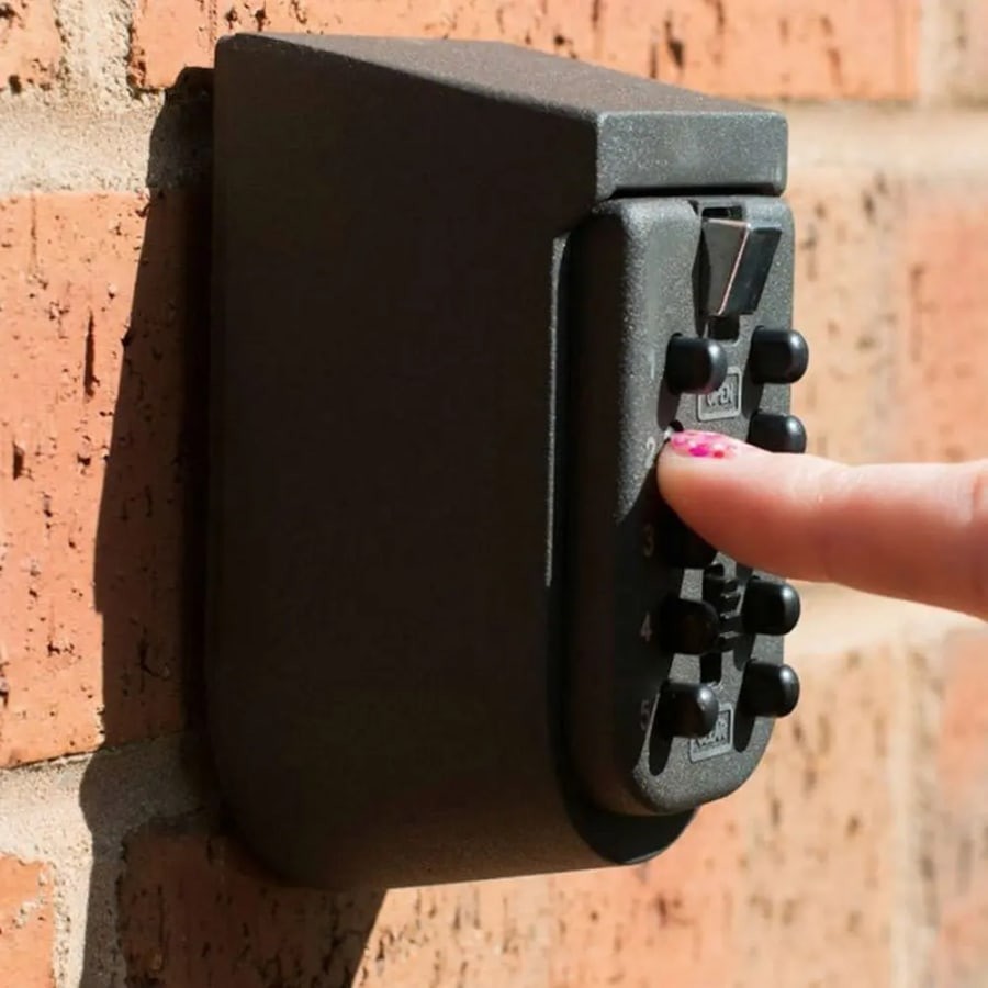 Key Safe Storage Box 10-Digit Combination Lock Weatherproof Wall Mount