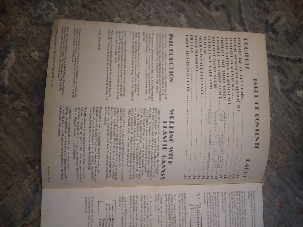 Needlepoint Projects For Plastic Canvas #138 Pattern Booklet 13 Projects