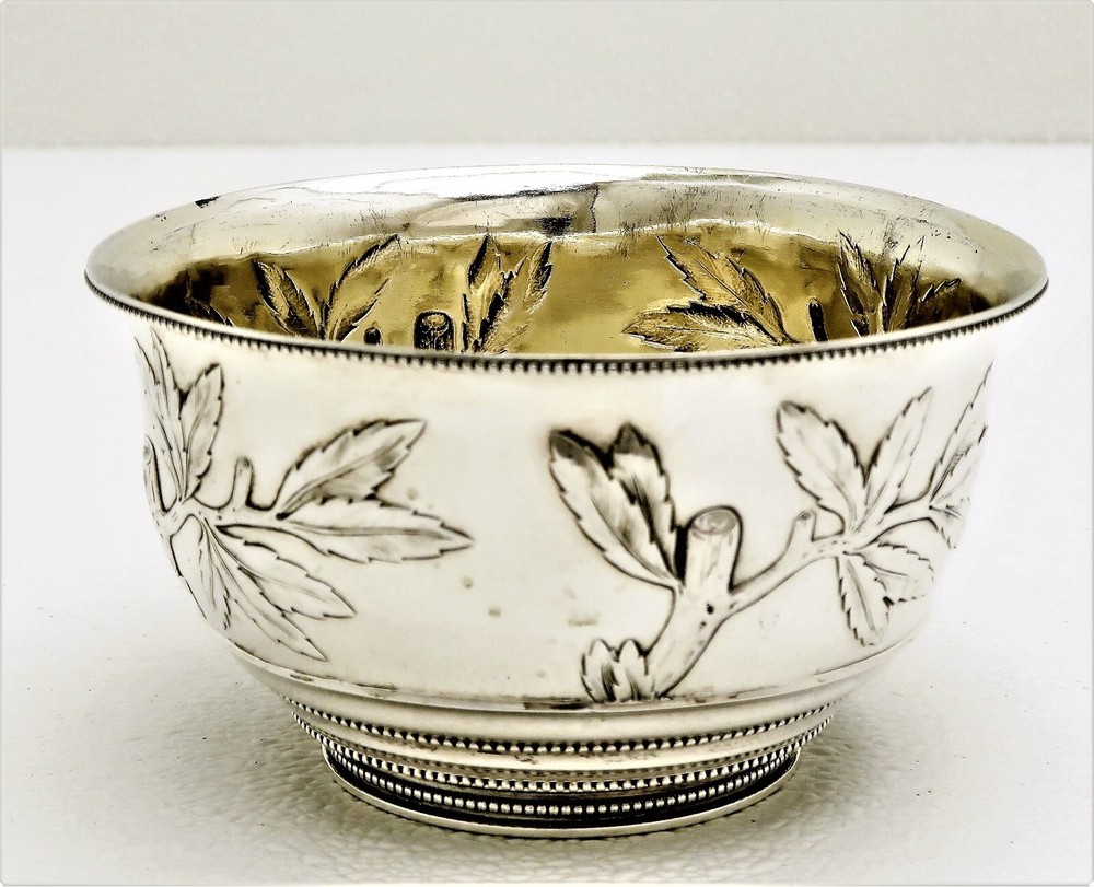 Vienna Austria Solid Silver Serving Bowl Gold Wash Interior Hallmarked M&K 1861