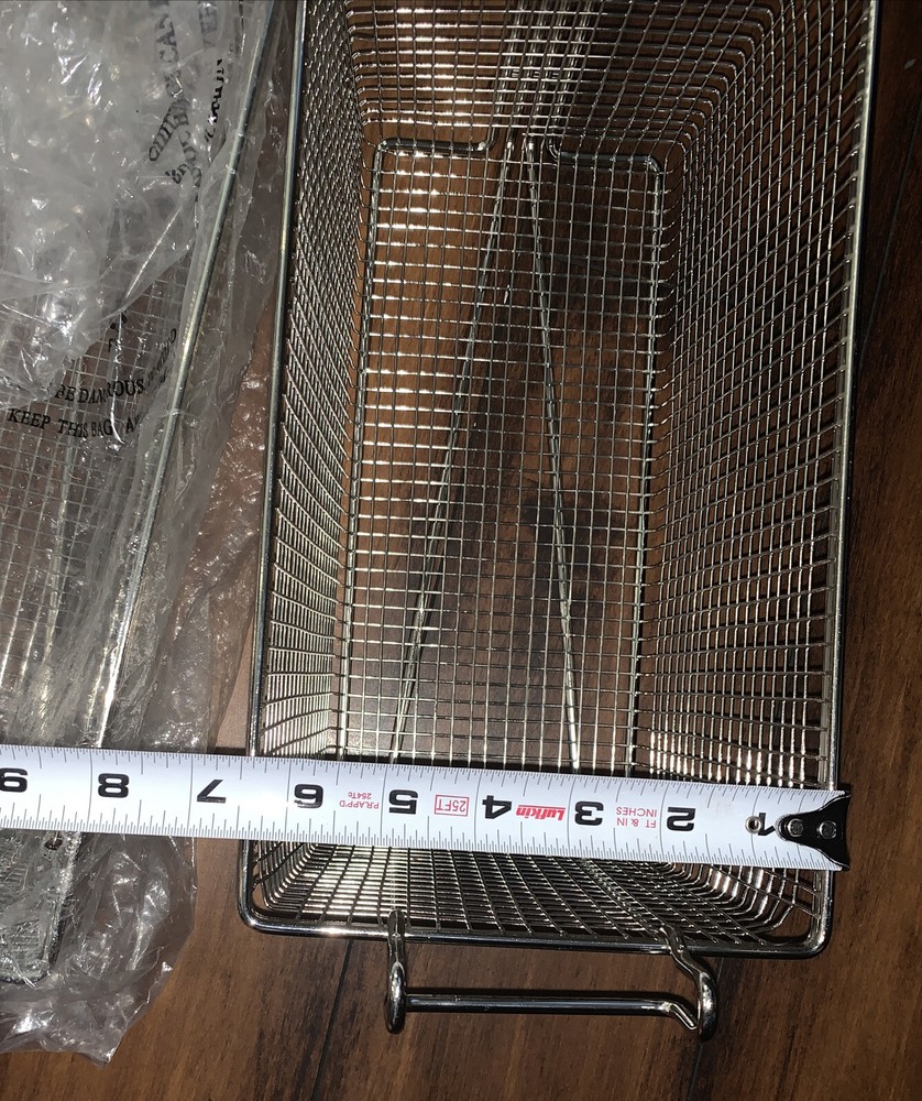 3 Fry Basket with Orange Handle Medium