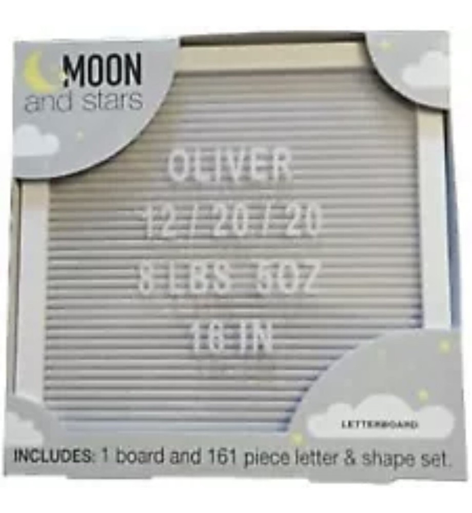 Moon and Stars Changeable Letterboard
