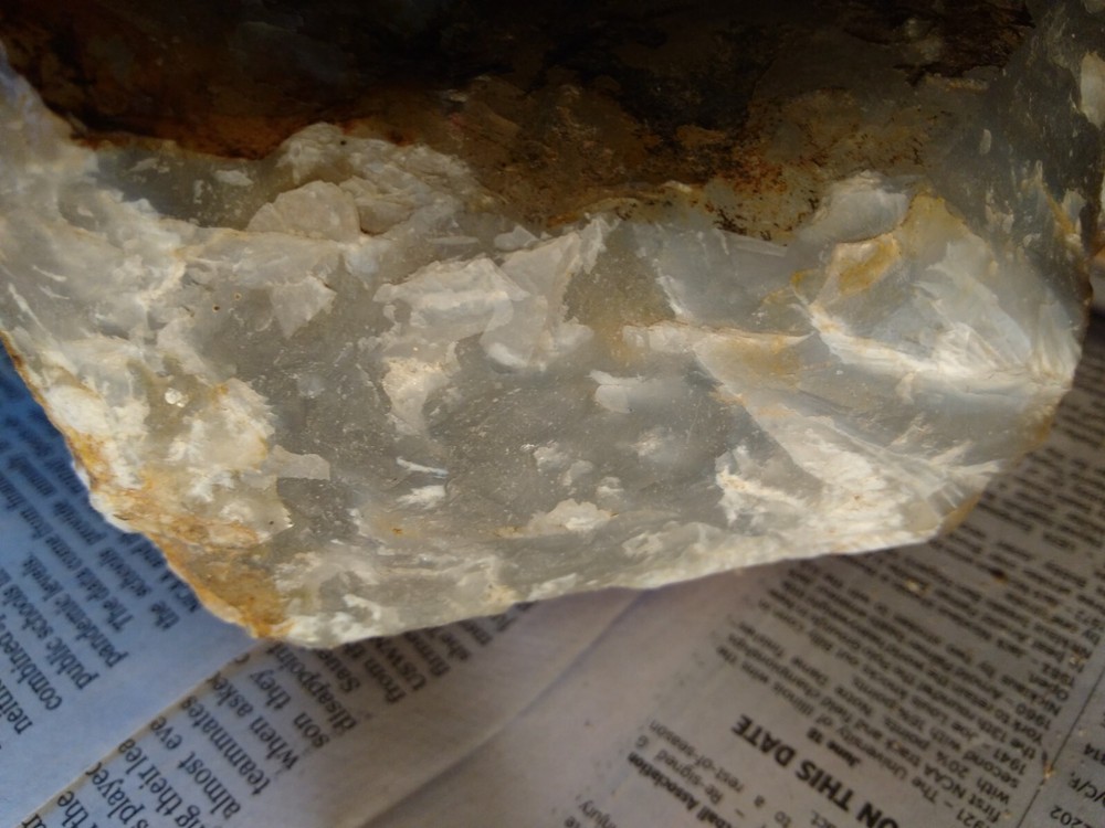 Premium White Feather-like Inclusion Agate Rough- Over 10-1/2 lbs.