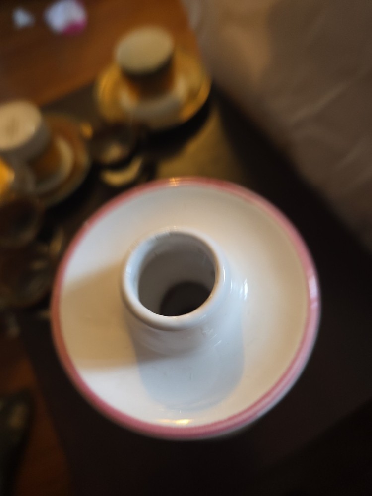 Liz Claiborne Raspberry Patch Ceramic Candlestick Votive Holder