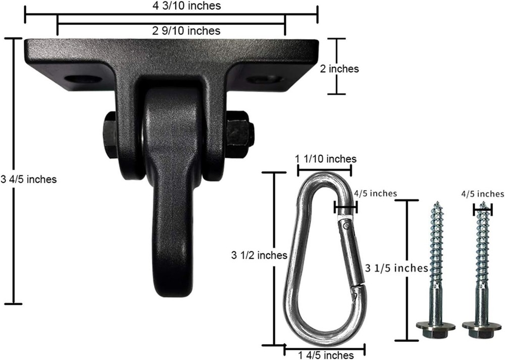 Aluminum Swing Hangers 2-Pack