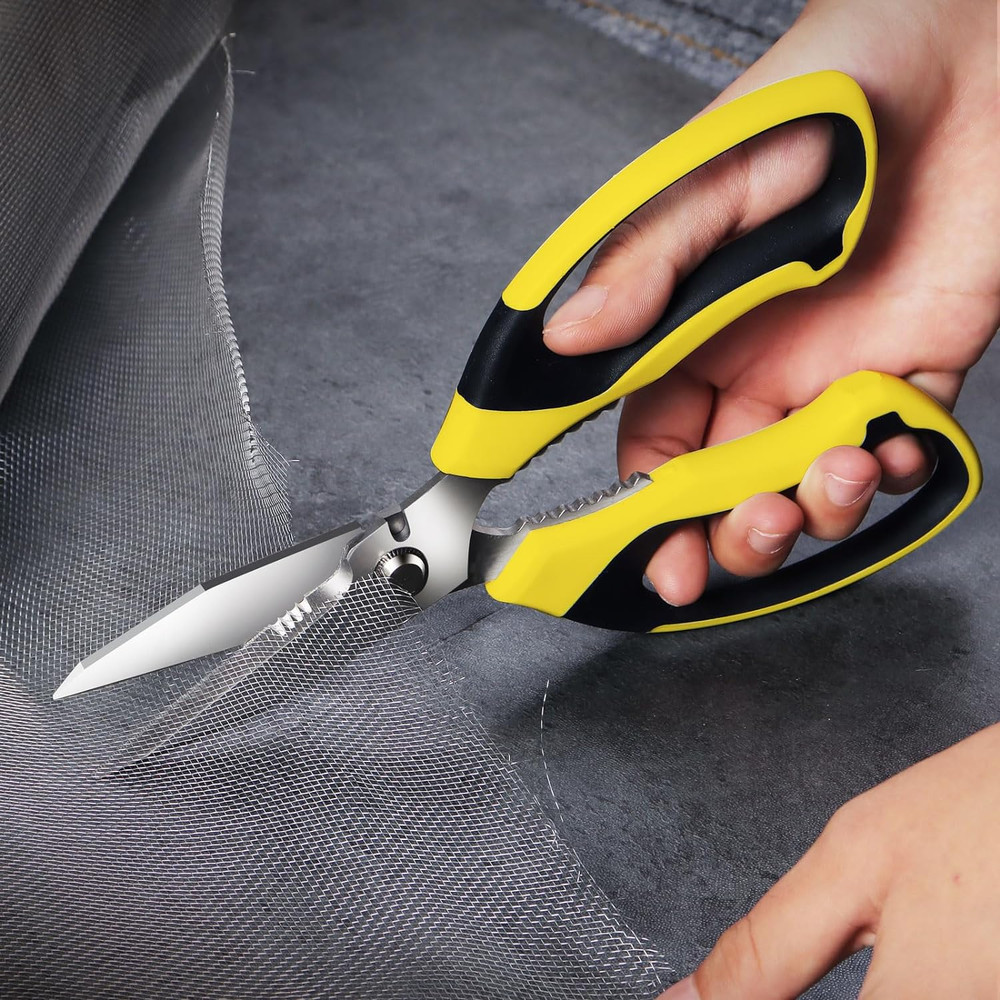 Utility Scissors Heavy Duty: 8-Inch Sharp Scissors All Purpose Heavy Duty, Serra