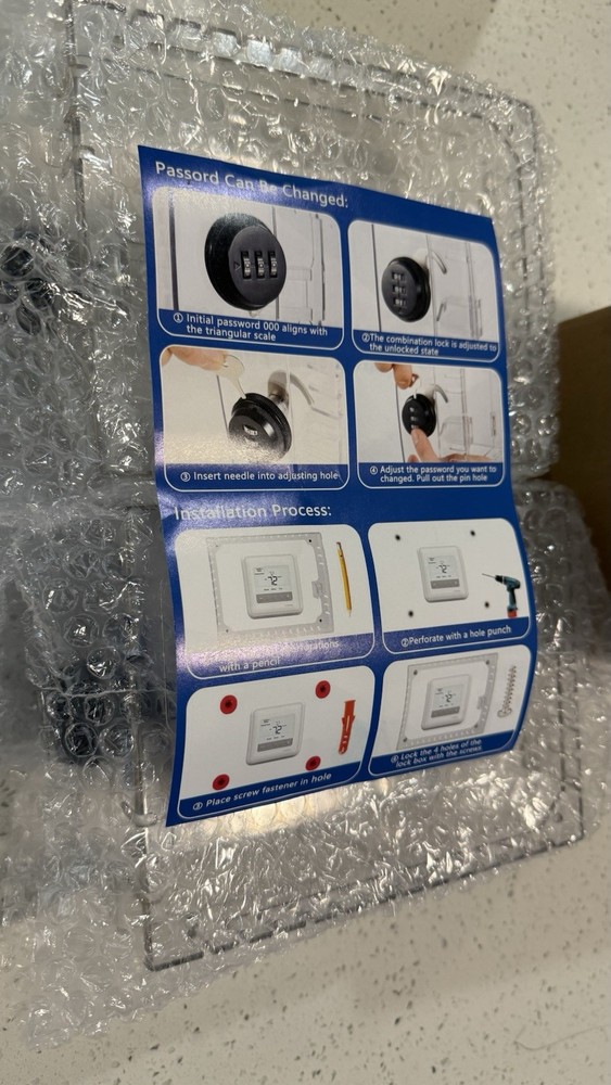 Gedreew Lox Box With Combination Lock 2pack