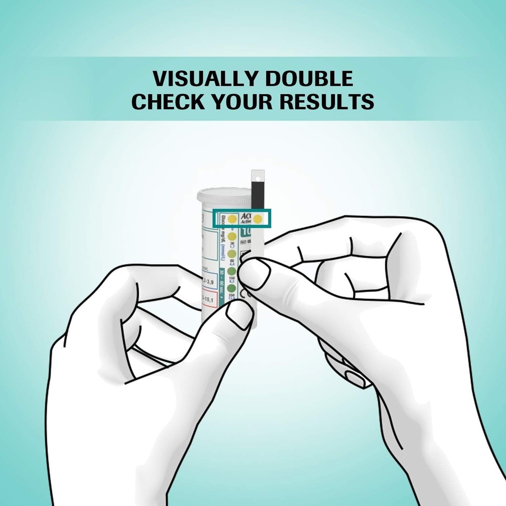 100 Multicolor Glucose Strips for Active Meters - Fast Results, Code-Free