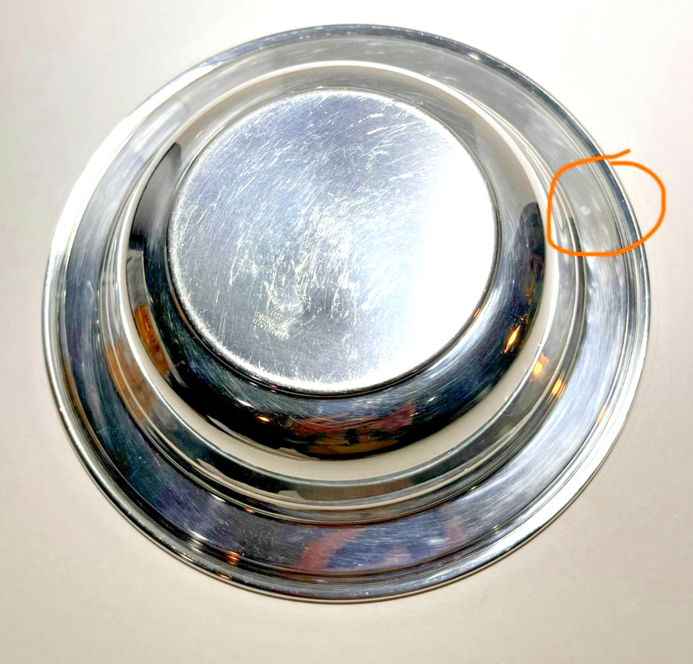 Sterling Silver Bowl 105 Gr. 6-3/8" Diameter W/Monograms