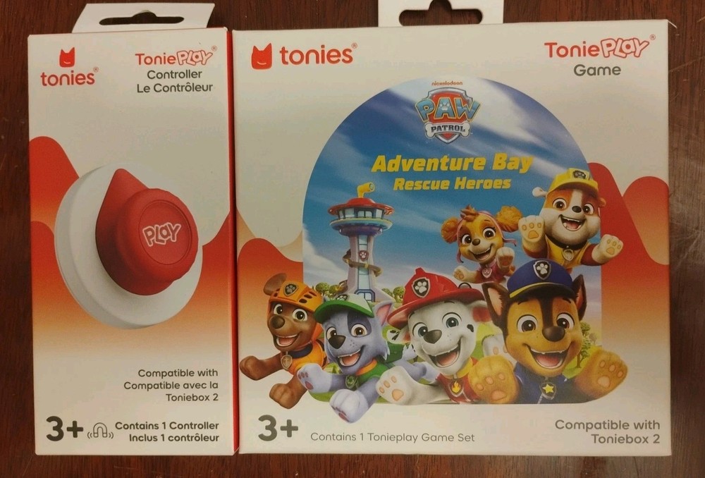 🔥Factory Sealed Red Toniebox 2 bundle with 6 Add Tonies , Controller & Game