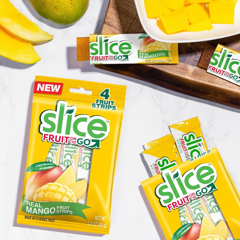 SLICE Fruit Bars, Mango, Vegan, Bulk Pack, Gluten-Free, Fat-Free, Small