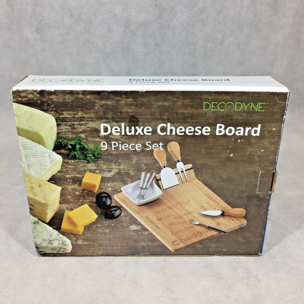 Decodyne Deluxe Cheese Board 9-Piece Set