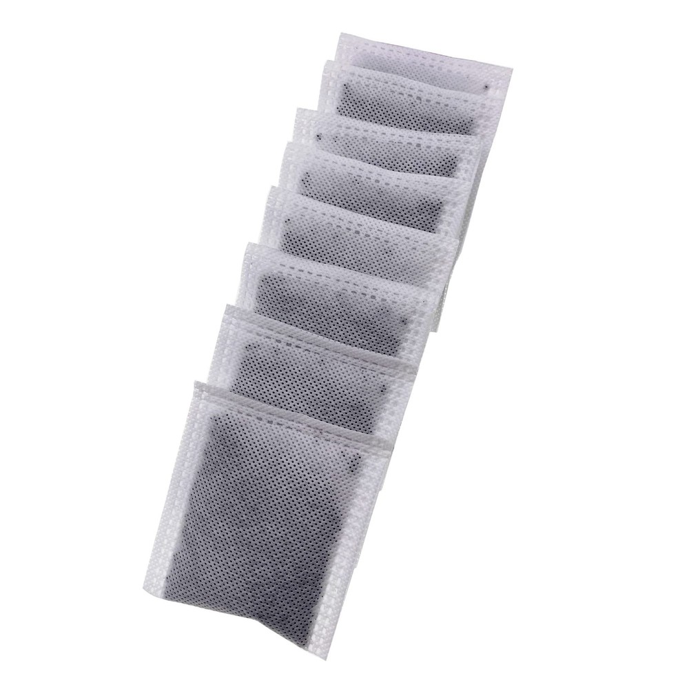 8 Pack Compact Activated Charcoal Odor Absorbing Filter Refill Deodorizer Com...