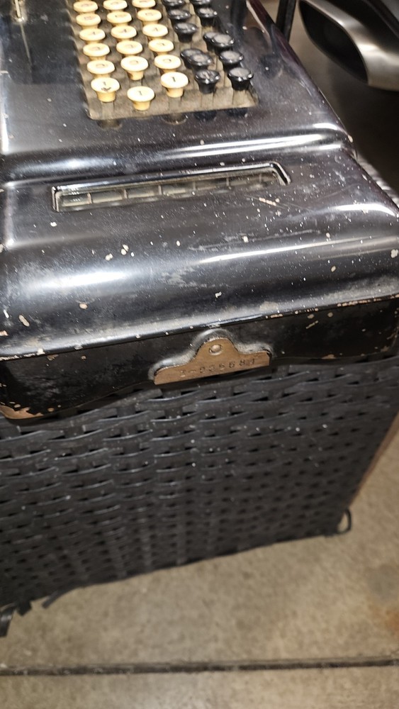 Antique 1898 Burroughs Hand Crank Adding Machine Calculator Working Untested