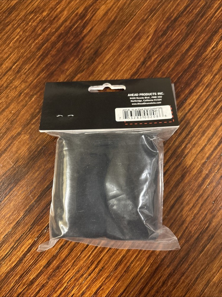 Ahead Wool Cymbal Felts - Jet Black (10-pack)