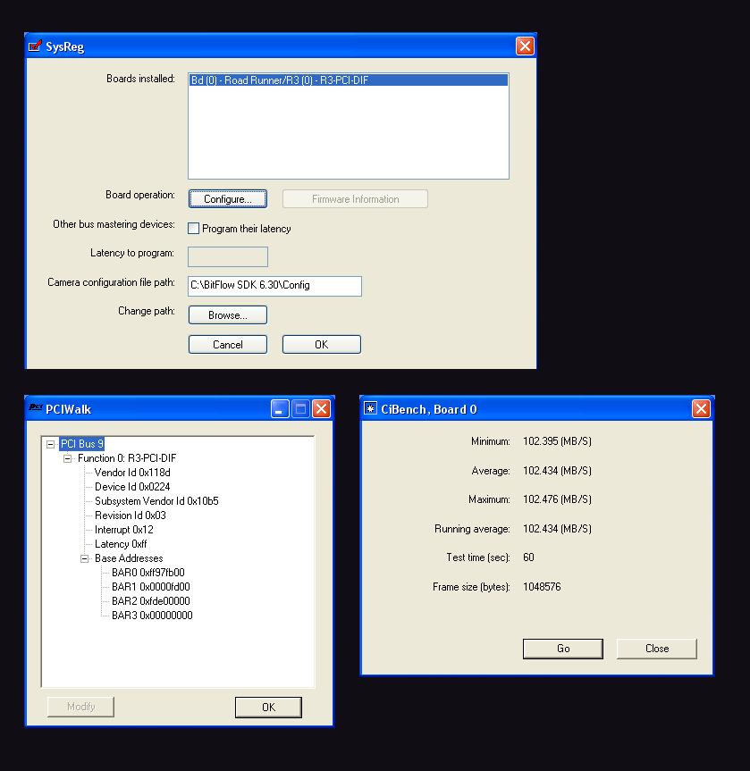 Bitflow R3-DIF frame grabber