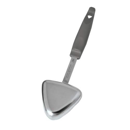Value Series Solid Triangular Portioner, 4 Oz, Gray Handle