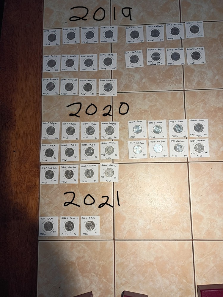 2009 Thru 2021 Quarters P,D,S,W Complete Set