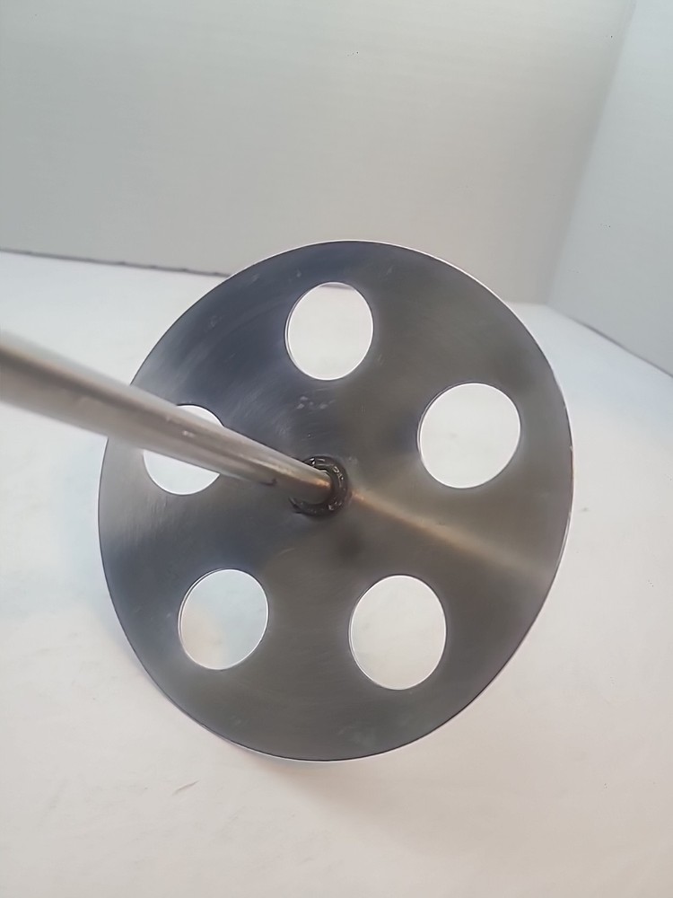 26" Stainless Steel Manual Milk Agitator Must Plunger Wine Cap Punch Down Tool