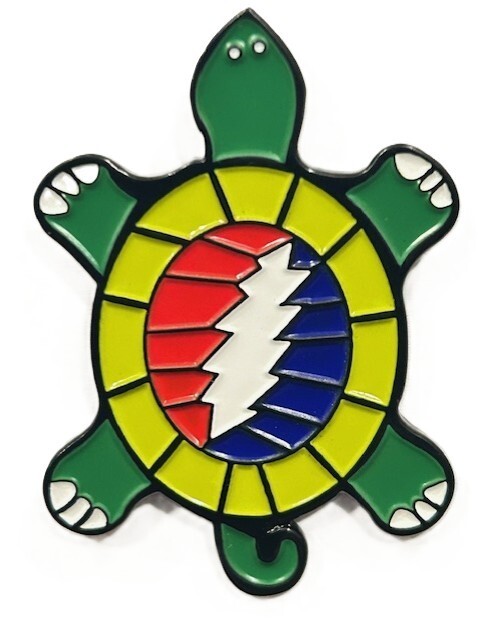 Grateful Dead Terrapin Turtle Lapel Enameled Hat Pin