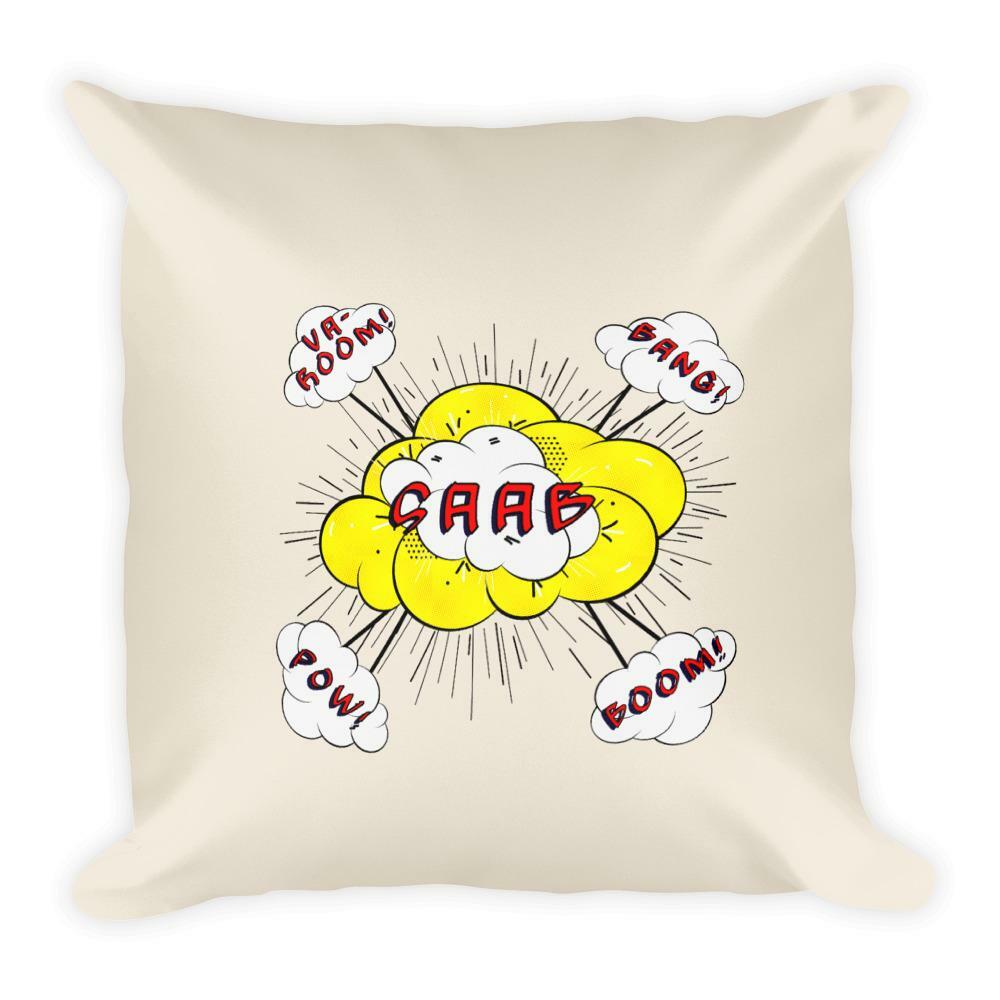 Saab Sounds Basic Beige 18 x 18 Throw Pillow